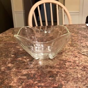 Vintage glass candy bowl